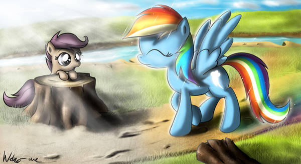 'The mare who colored my world' by Neko-me