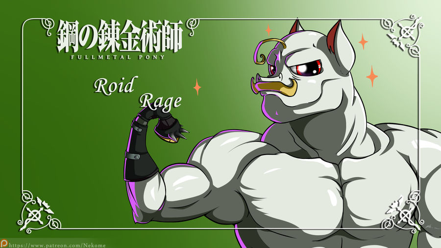 Mlp Red Rage FullMetal Pony - Roid Rage by Neko-me on DeviantArt