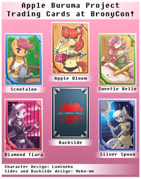 Apple Buruma Project Trading Cards at BronyCon!