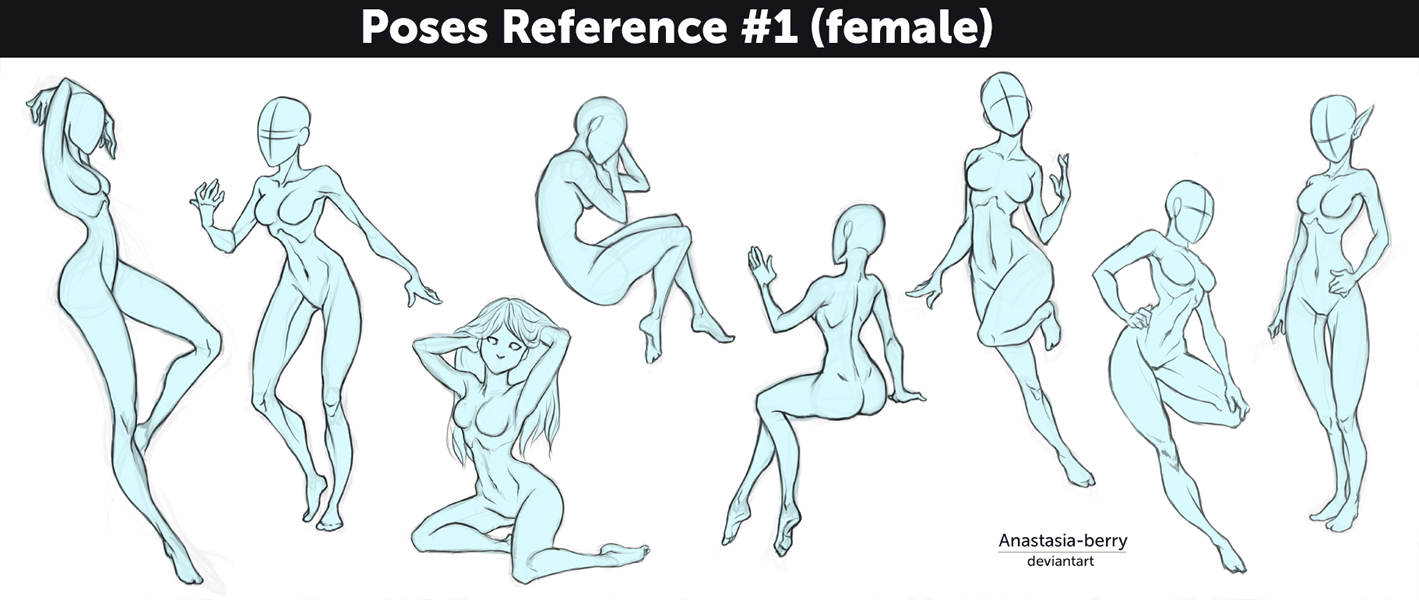 Poses Reference #1 (female)