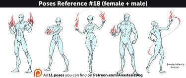 Poses Reference #18 (female + male)