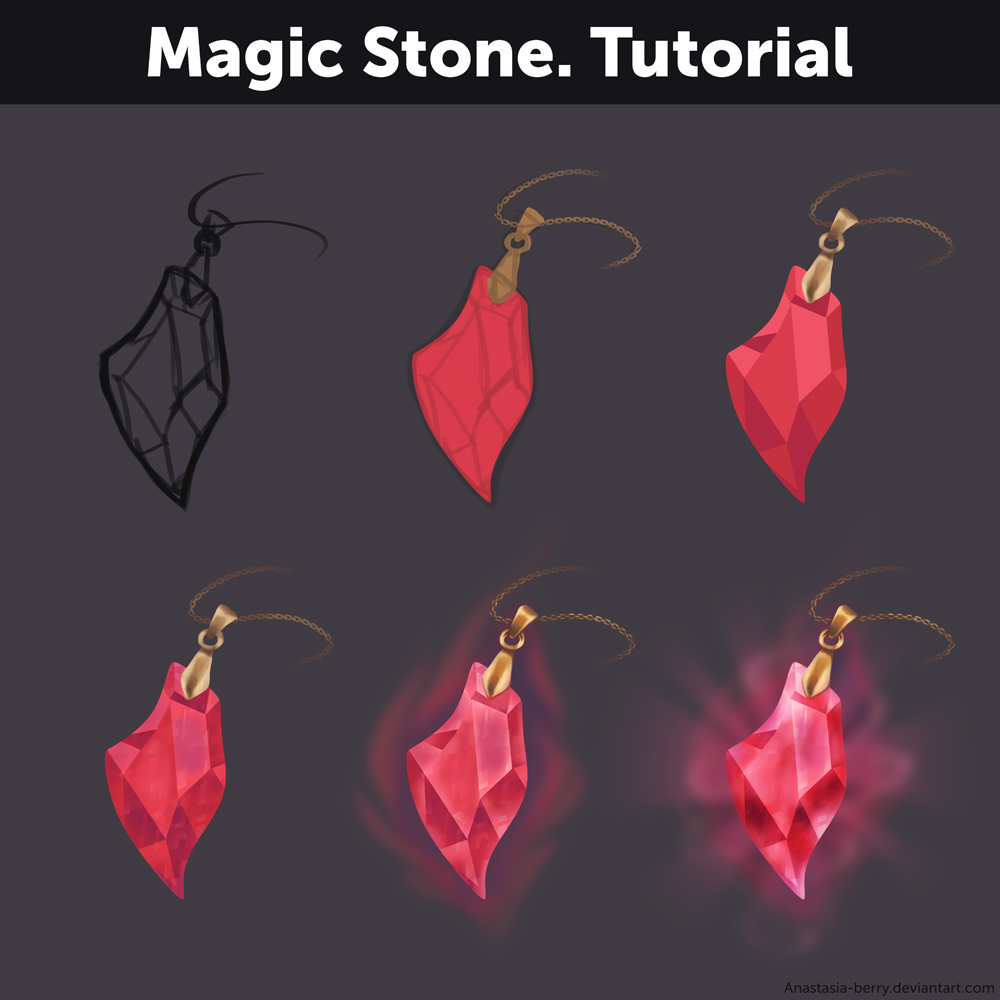 Magic Stone. Tutorial by Anastasia-berry on DeviantArt