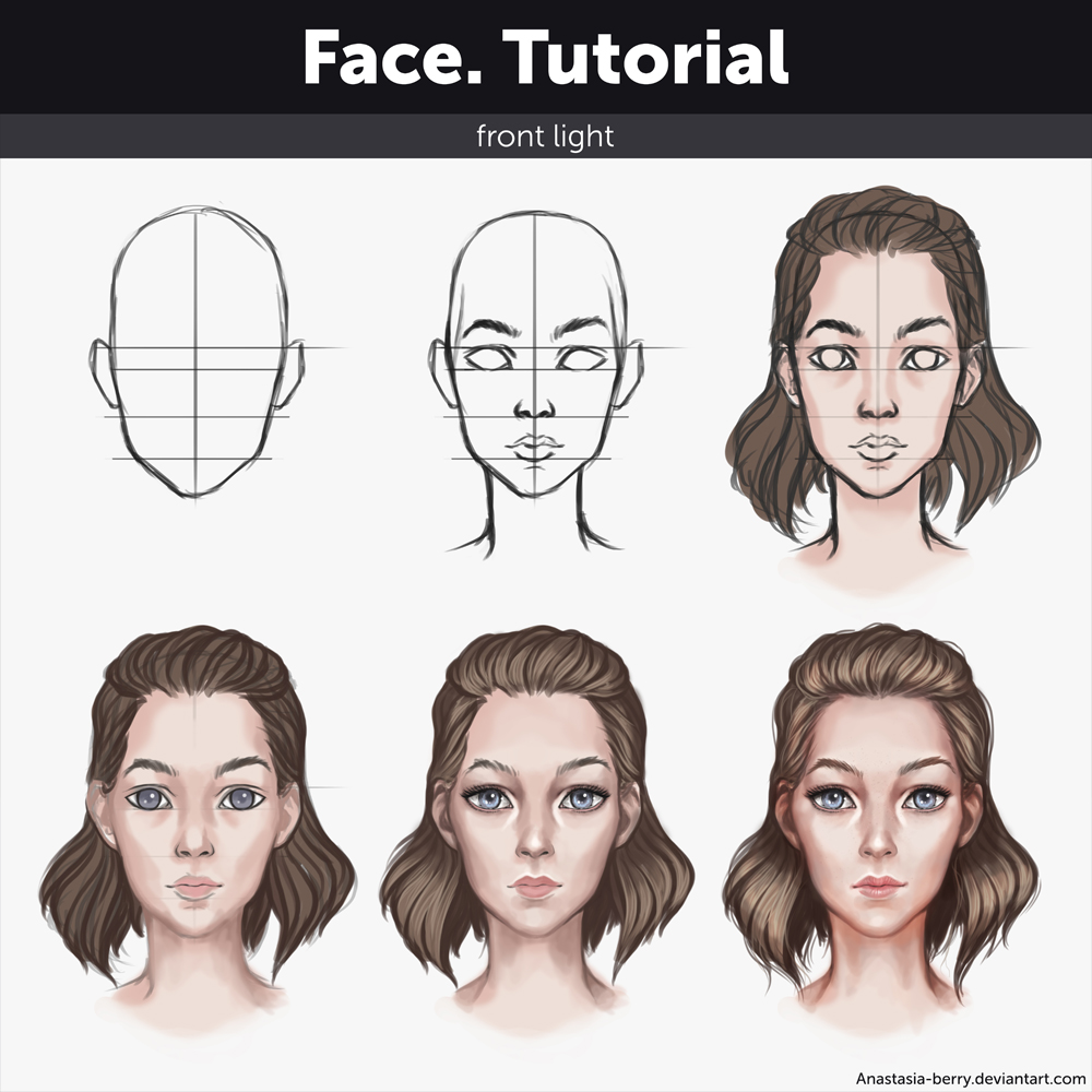 Face. Tutorial by Anastasia-berry on DeviantArt