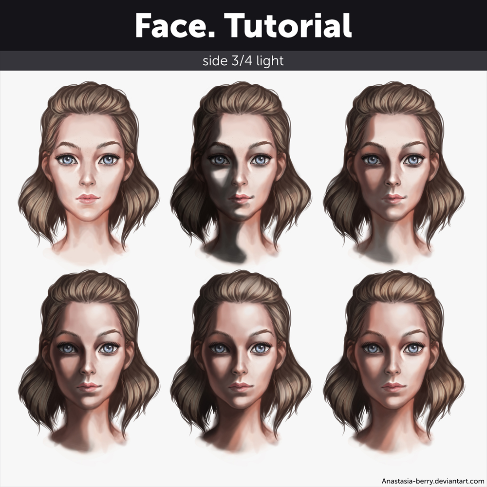 Face Tutorial Scene Face. Tutorial by Anastasia-berry on DeviantArt