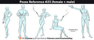 Poses Reference #23 (female + male)