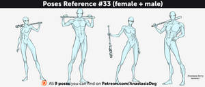 Poses Reference #33 (female + male)