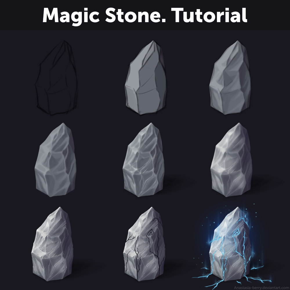 Magic Stones Deviantart Magic Stone. Tutorial by Anastasia-berry on DeviantArt