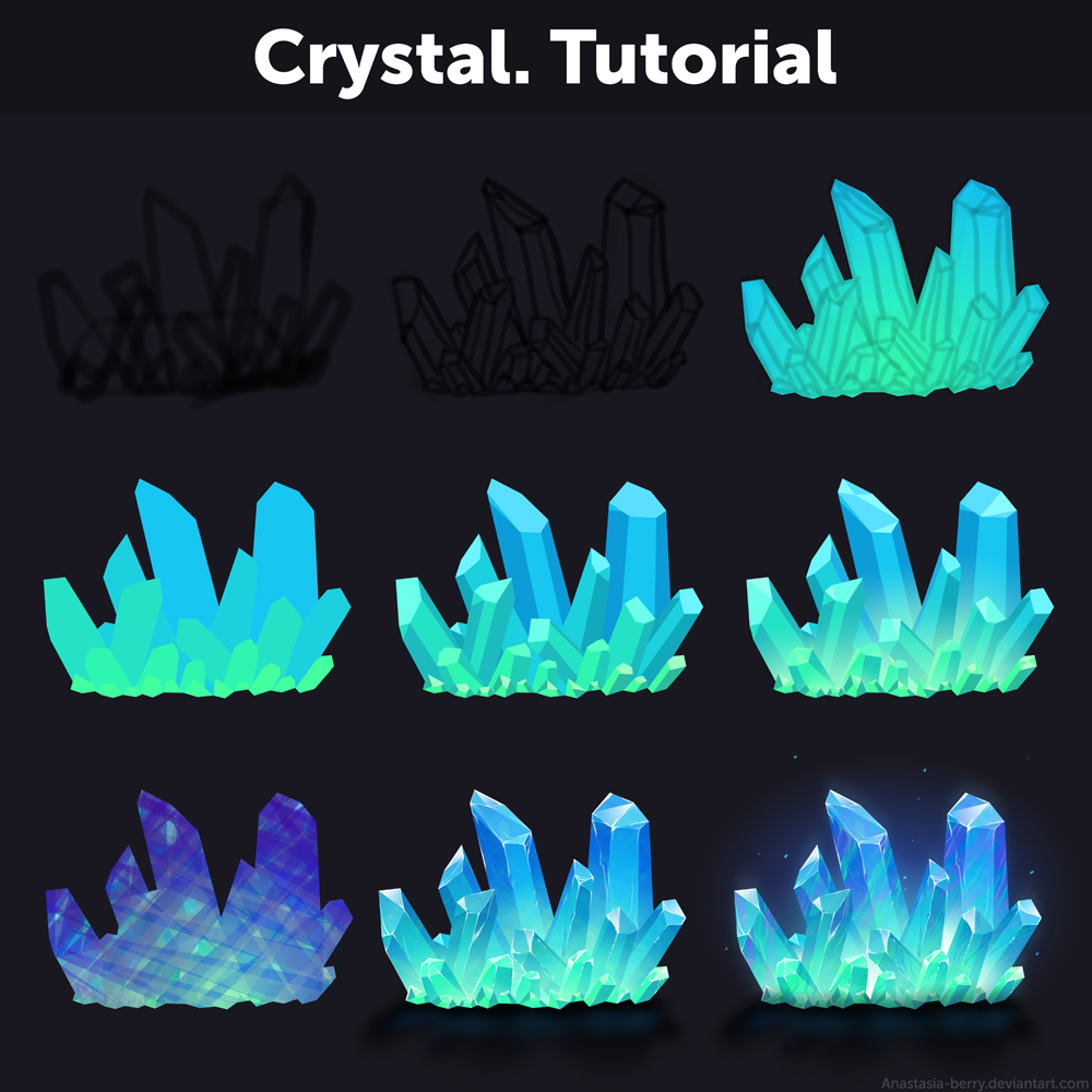 Crystal. Tutorial by Anastasia-berry on DeviantArt