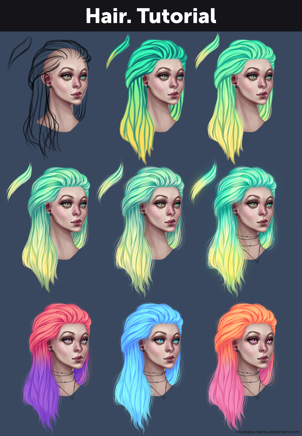 Hair. Tutorial + References