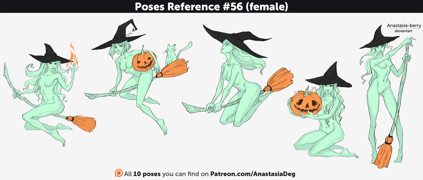 photo Witch Pose Reference poses reference 56 female by
