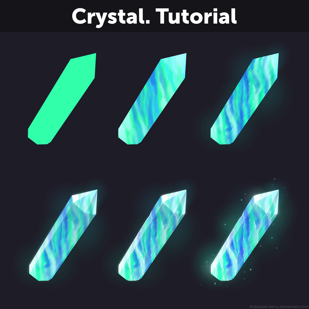 Crystal. Tutorial by Anastasia-berry on DeviantArt
