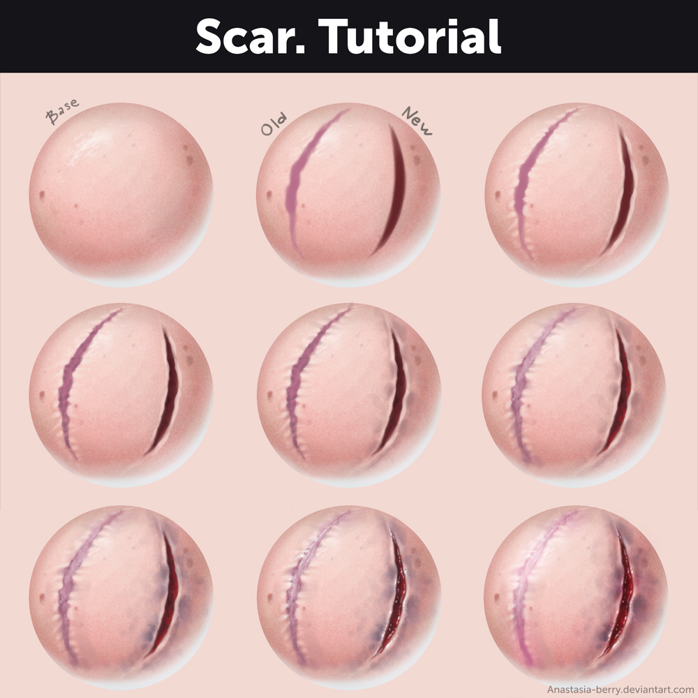 TUTORIAL TEXTURE Blood-Scars on Drawing-tutorial - DeviantArt