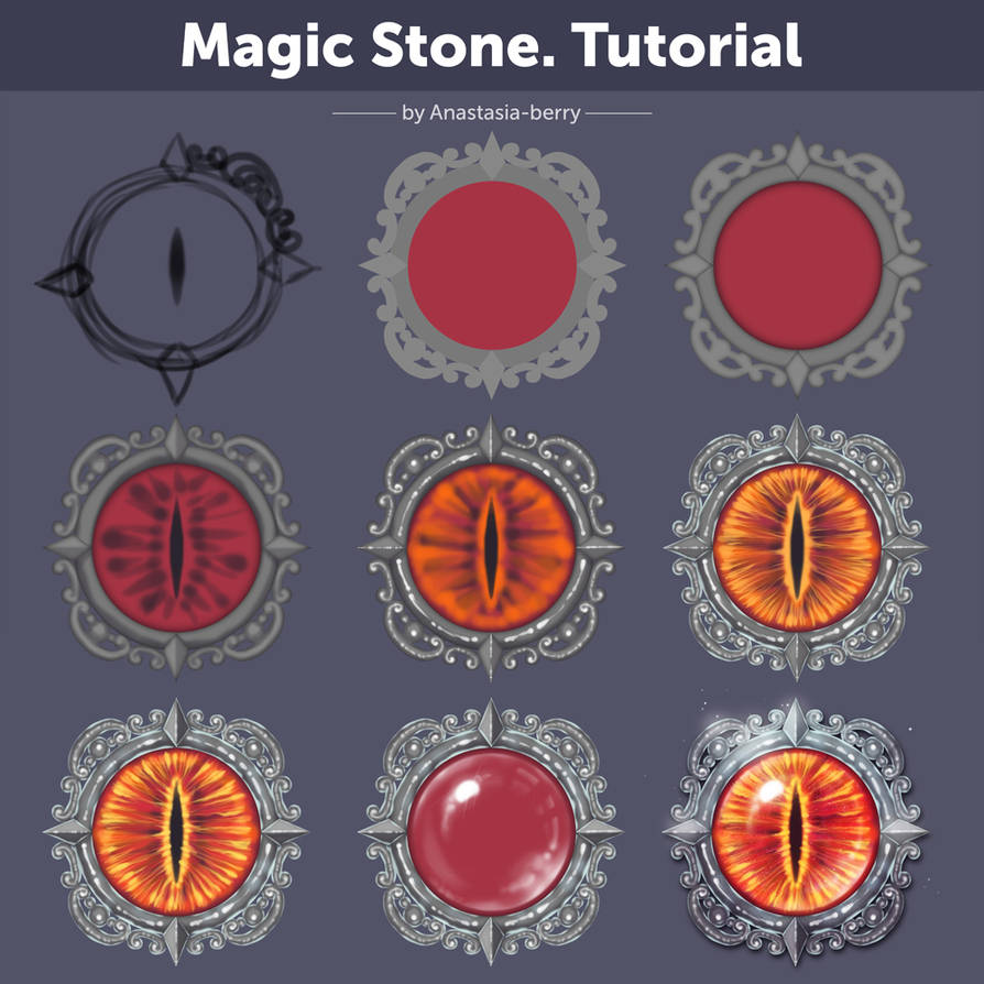 Magic Stone. Tutorial by Anastasia-berry on DeviantArt