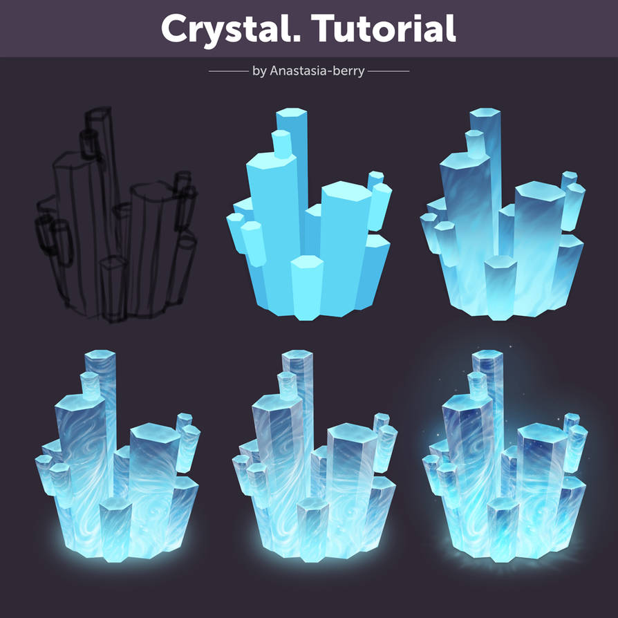 Crystal. Tutorial by Anastasia-berry on DeviantArt