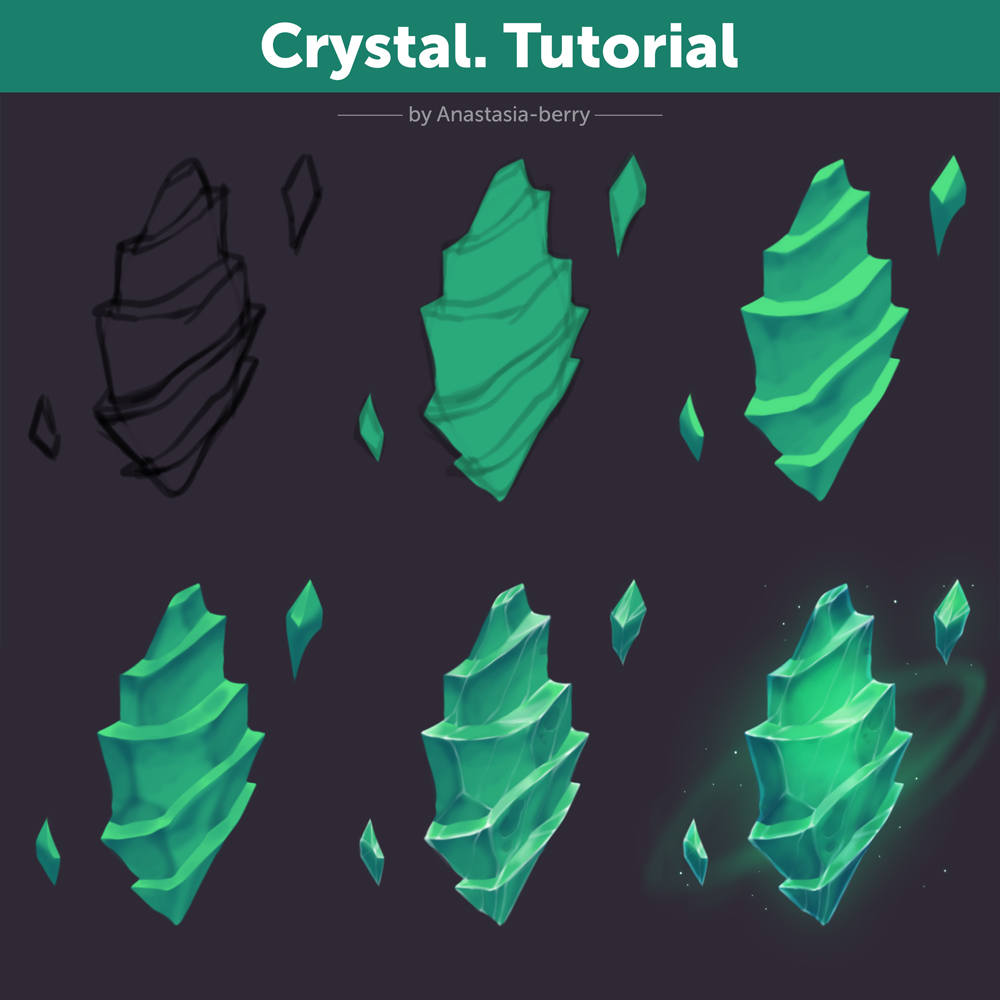 Crystal. Tutorial by Anastasia-berry on DeviantArt
