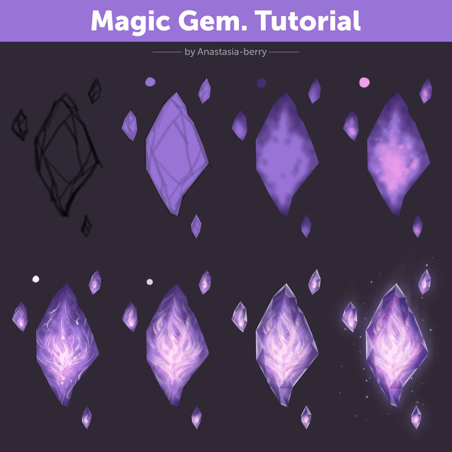 Magic Gem. Tutorial by Anastasia-berry on DeviantArt