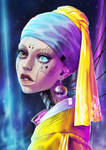 Girl with a Pearl Earring 2077 by Anastasia-berry