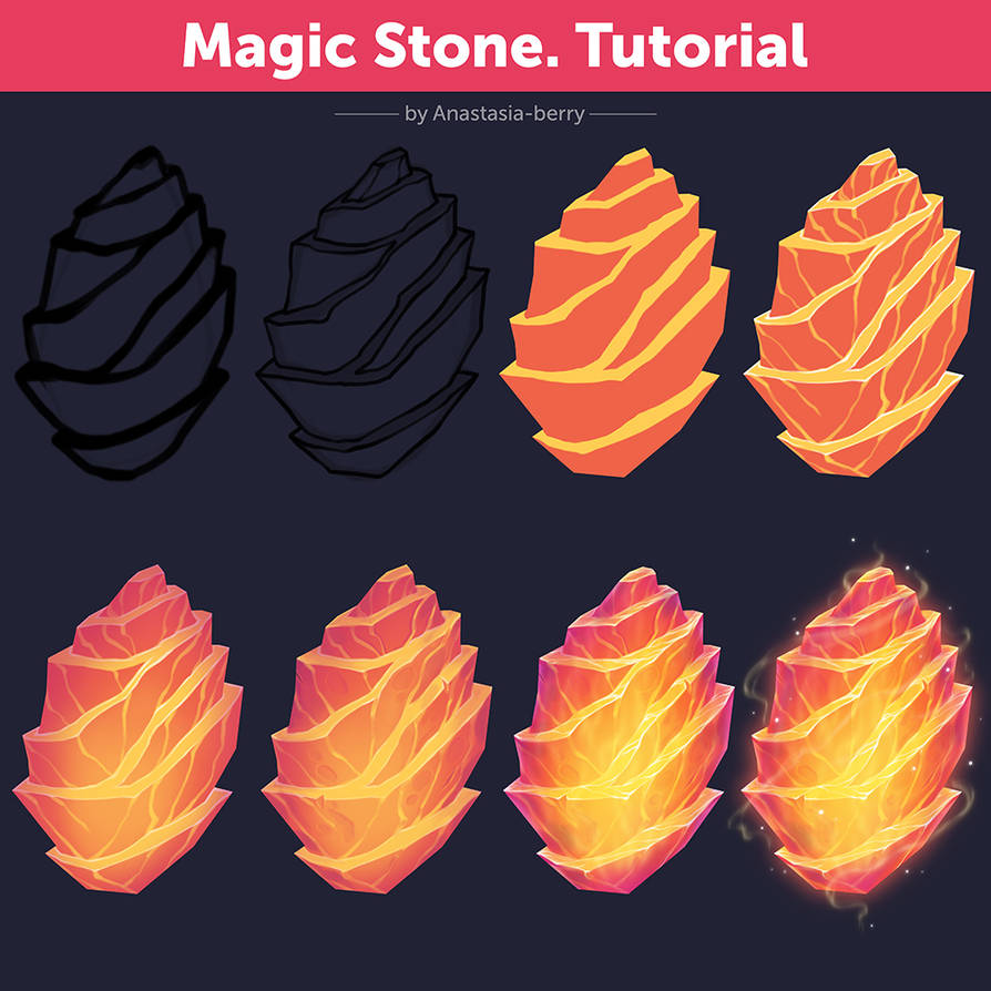 Magic Stone. Tutorial by Anastasia-berry on DeviantArt