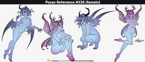 Poses References #136 (female Fairies and Demons)