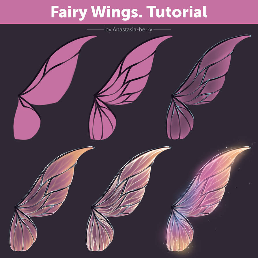 Fairy Wings. Tutorial by Anastasiaberry on DeviantArt