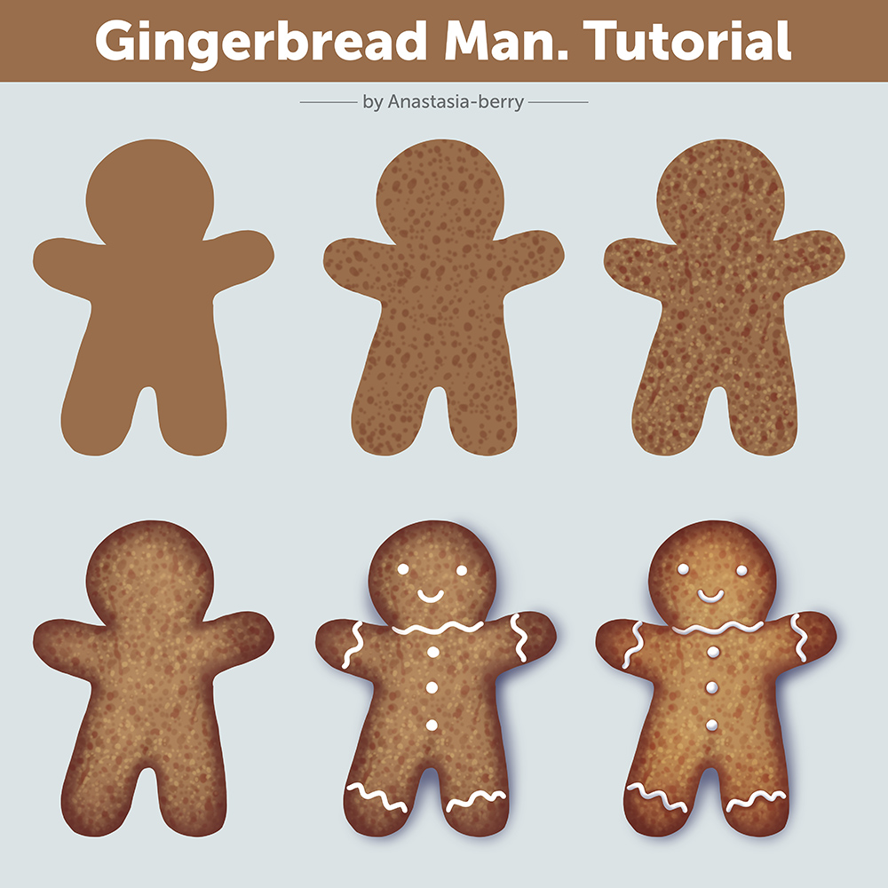 Gingerbread Man. Tutorial by Anastasia-berry on DeviantArt