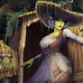 Shrek as Lady Dimitrescu