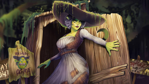 Shrek as Lady Dimitrescu