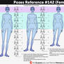 Poses References #142 (female anatomy proportions)