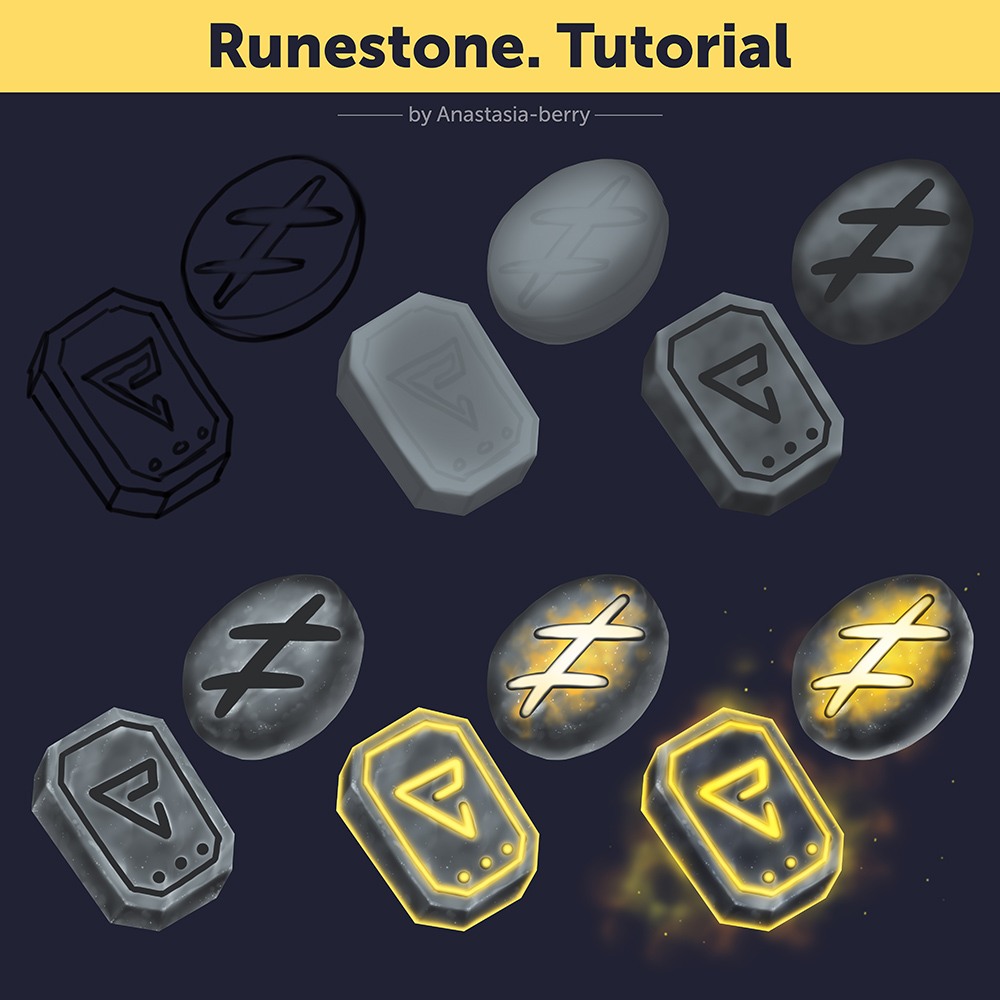 Runestone. Tutorial by Anastasia-berry on DeviantArt