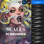Scales Brushes | Mermaid, Snake, Dragon