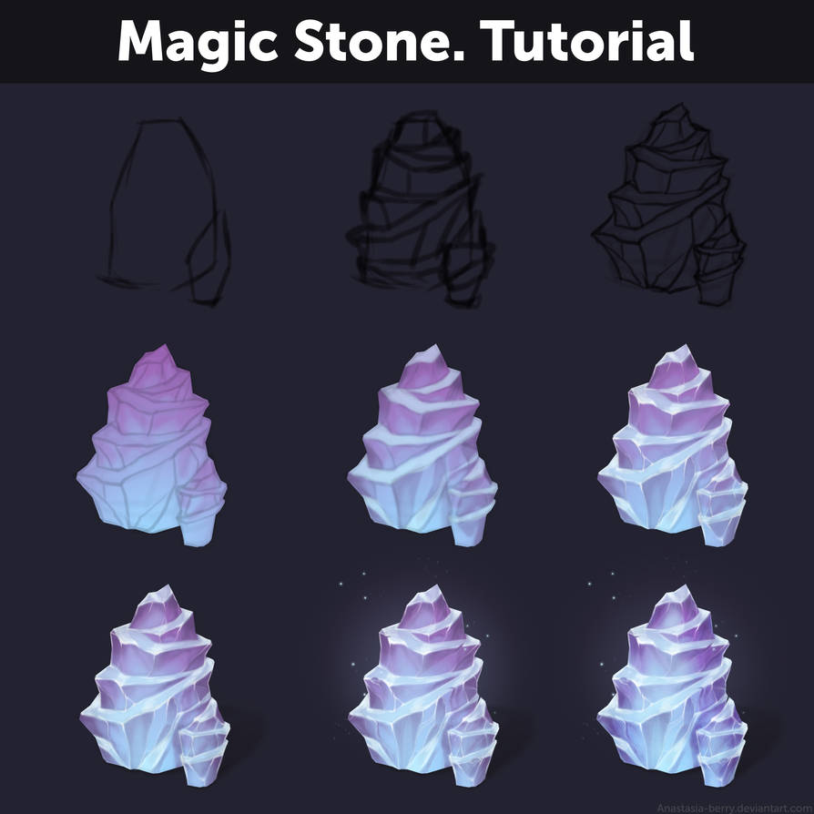 Magic Stone. Tutorial by Anastasia-berry on DeviantArt