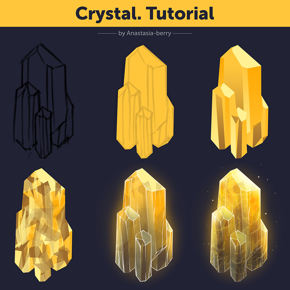 How to Draw Crystal. Tutorial by Anastasia-berry on DeviantArt