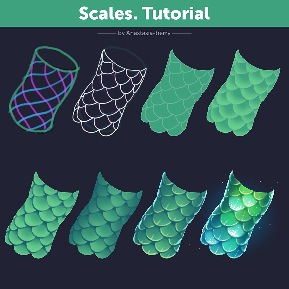 How to Draw Scales. Tutorial by Anastasia-berry on DeviantArt