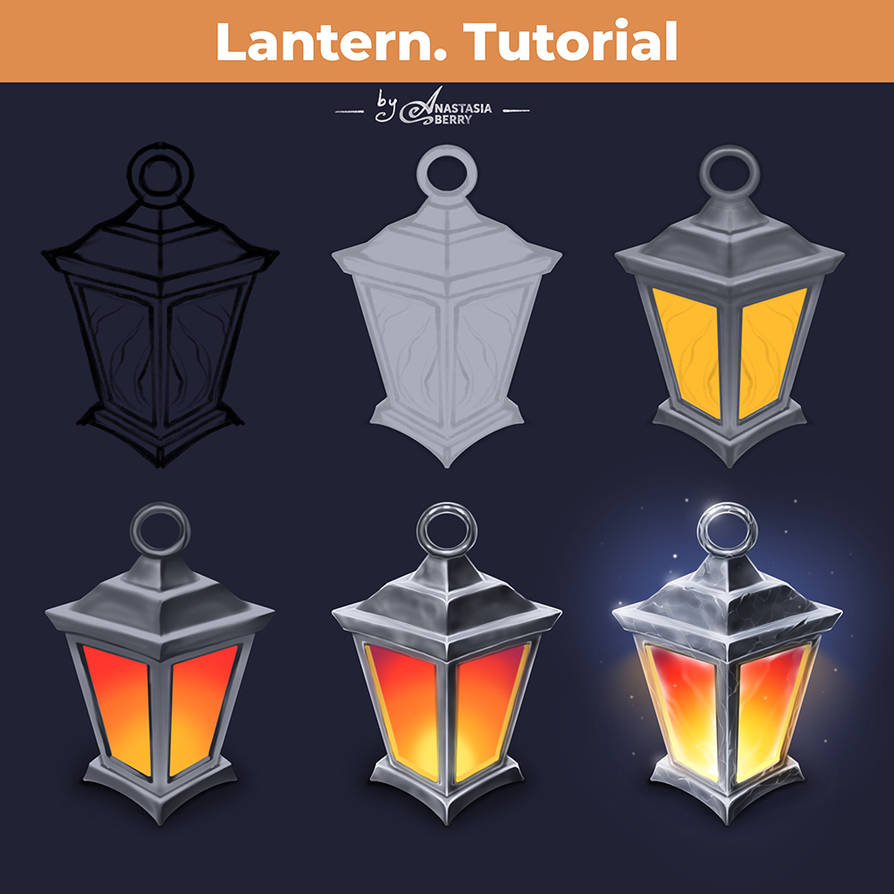Lantern. Tutorial by Anastasia-berry on DeviantArt