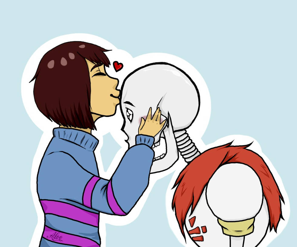 Frisk x Papyrus by Miss-Trollingg on DeviantArt.