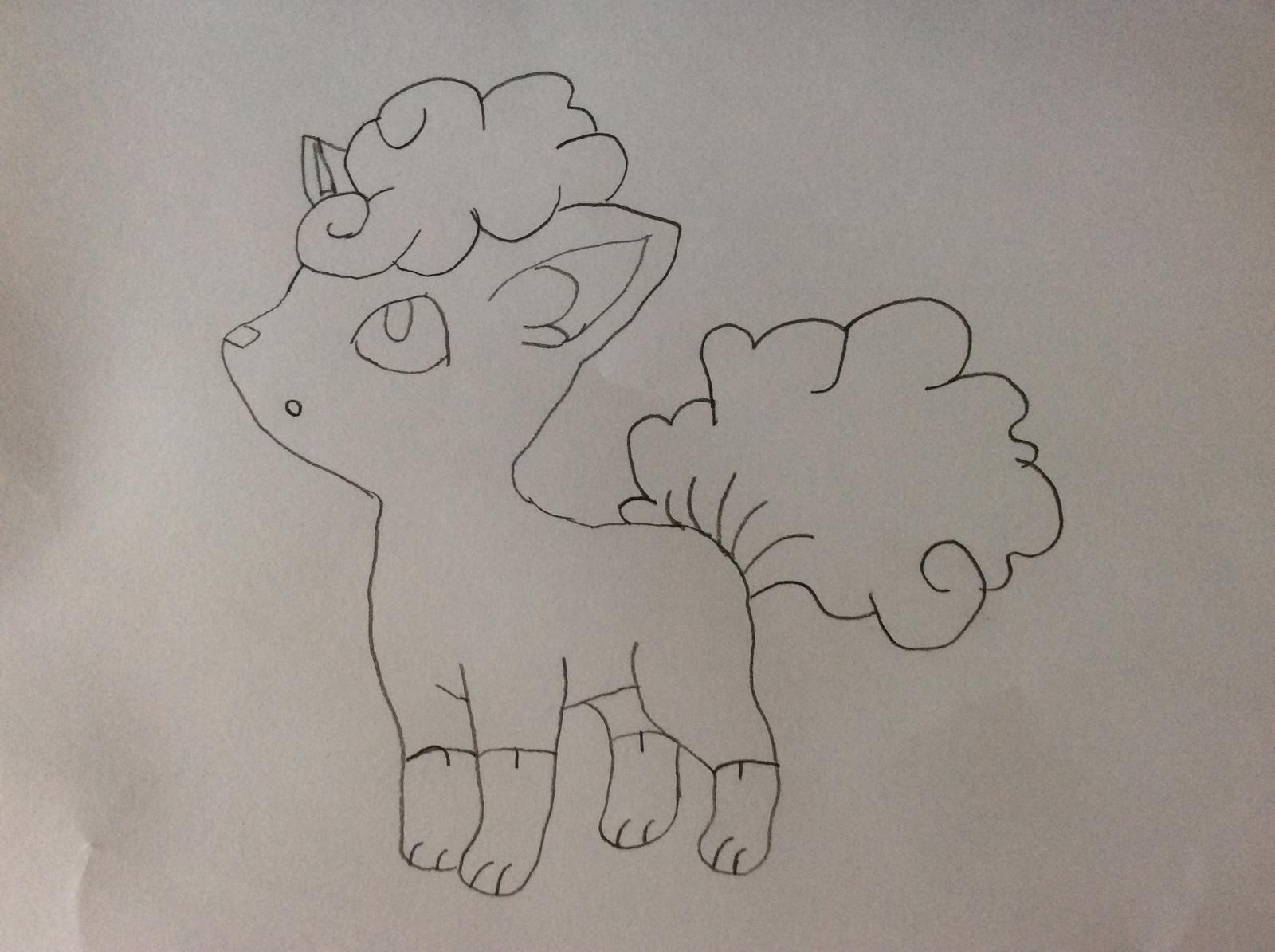 Alolan Vulpix Pencil Drawing by SmashMasterPATA on DeviantArt