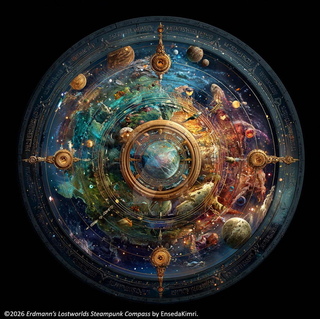 Erdmann's Lostworlds Steampunk Compass by EK