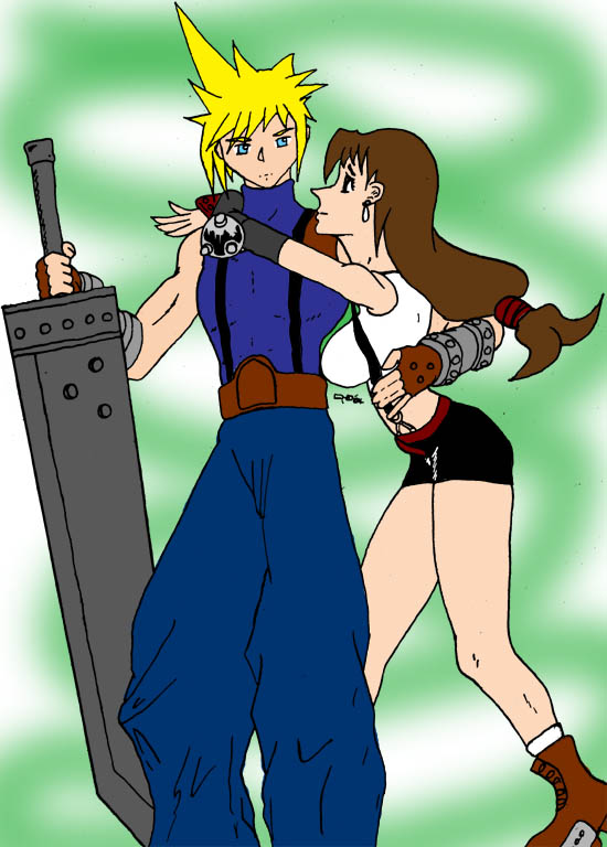 Cloud and tifa, 01