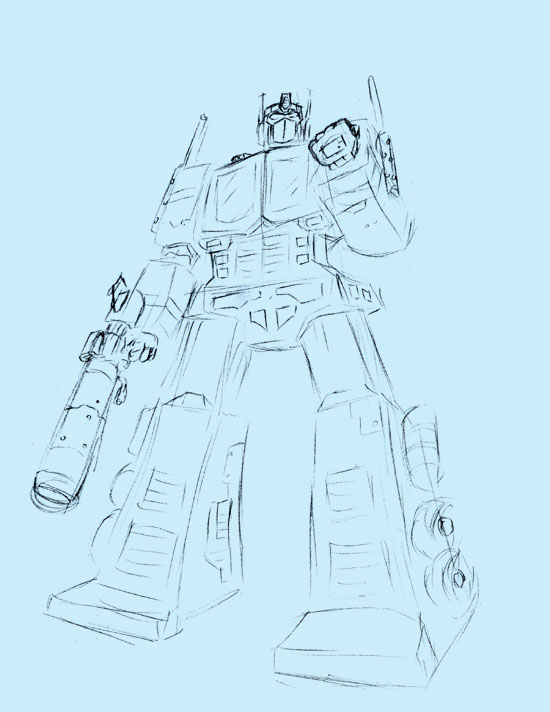 Optimus Prime sketch by SSJVToast on DeviantArt