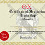 Theta Chi Certificate of Leadership Award