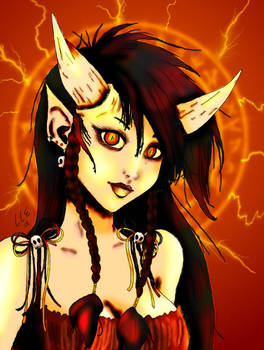 Demon Girl Portrait