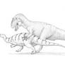 Allosaurus and Camptosaurus