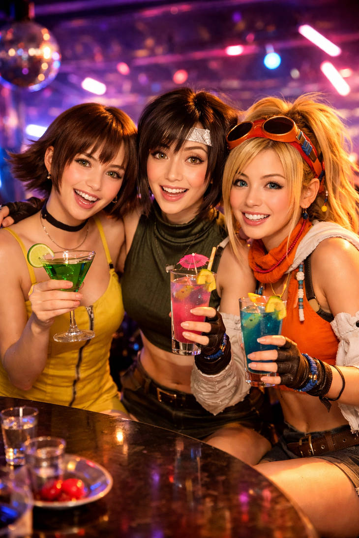 Female Party Characters Final Party Girls by ZhaneAugustine on DeviantArt