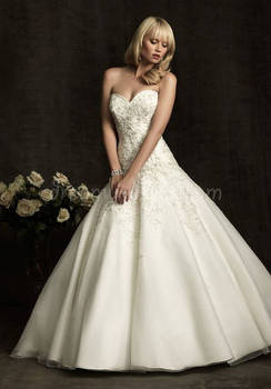 Organza Ball Gown Sweetheart Embroidery Bodice Cou