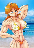 Princess_Daisy_bikini_ 1 by ikiemo23xxx