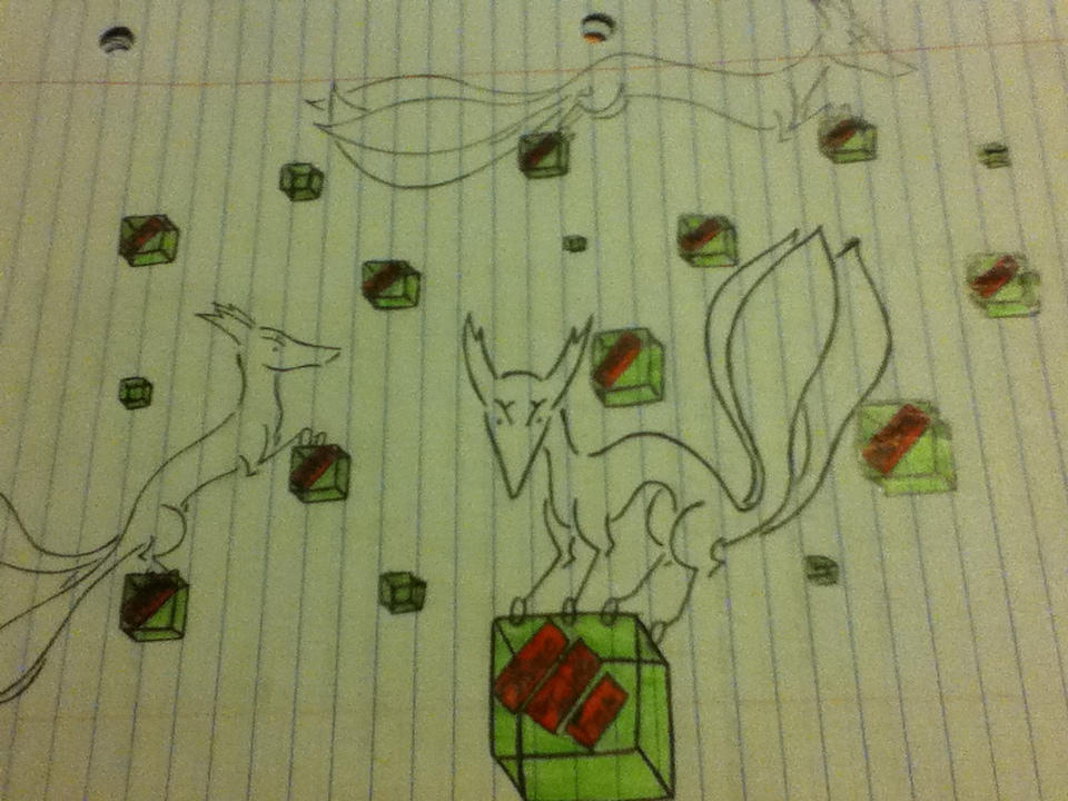 Three Tailed Fox by Blackdollia on DeviantArt