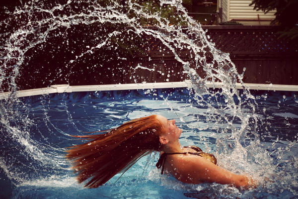 Water Hair Flip