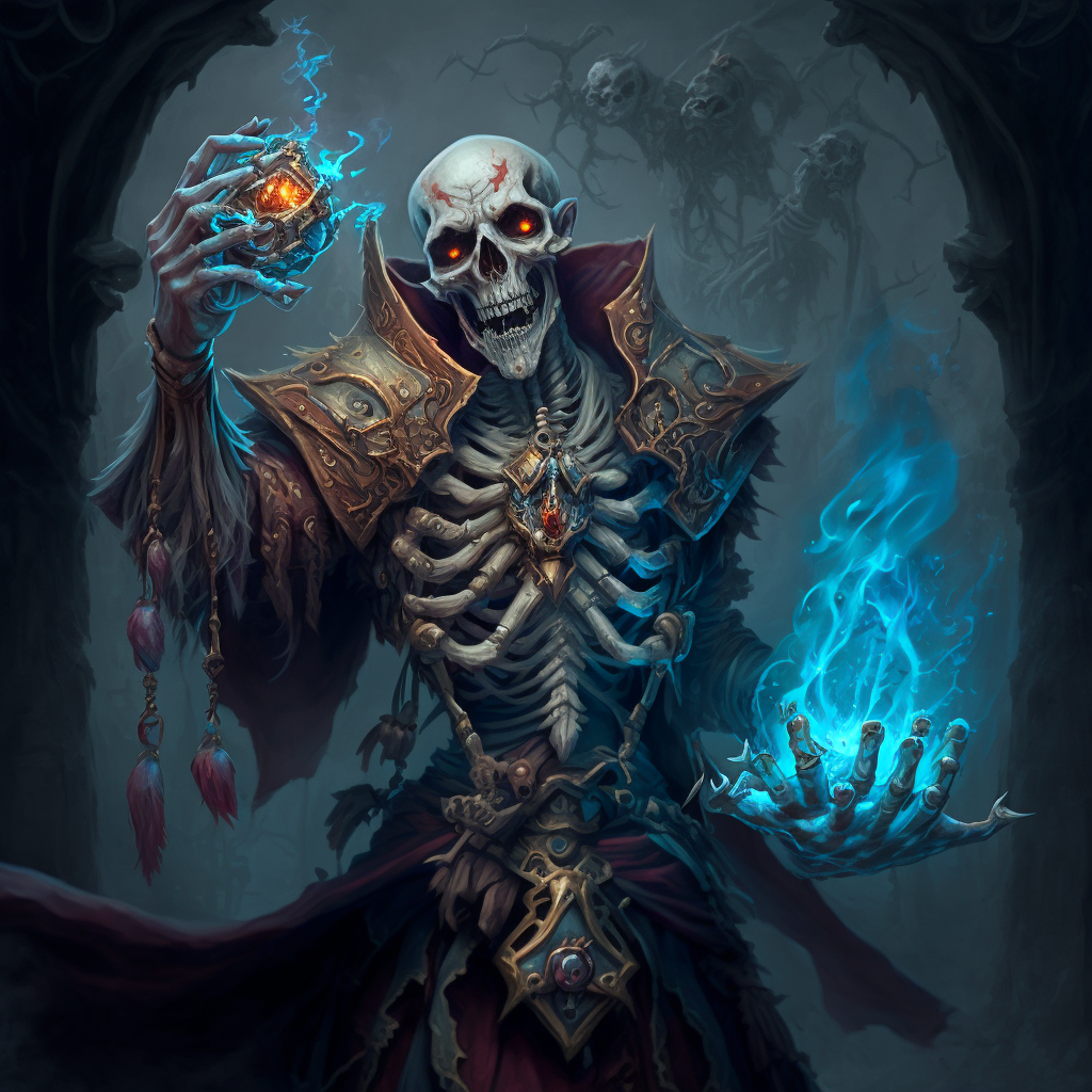 Skeleton Mage by Sint3tico on DeviantArt