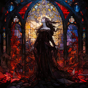 Vampiress Stained Glass