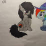 Nightmare Night Wolf and Rainbow